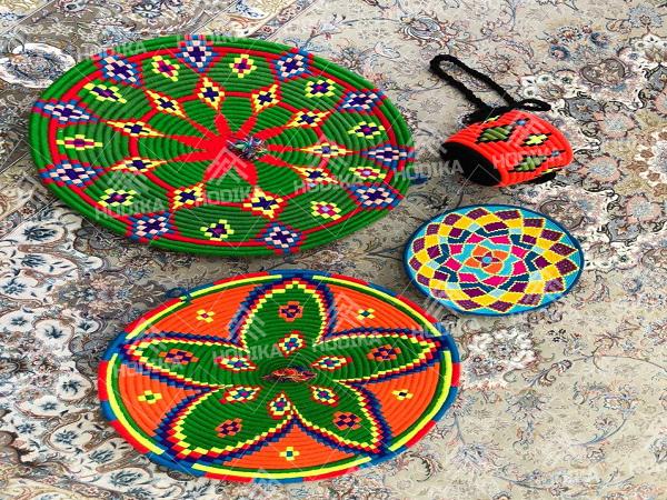 سینی حصیری مناسب برای دکور روی میز