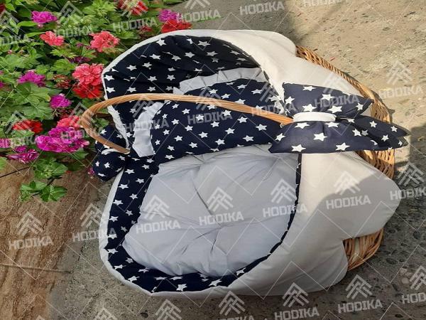 آموزش تزیین سبد حصیری نوزاد