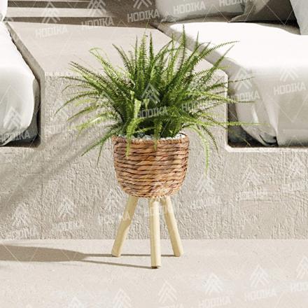 شرکت توزیع گلدان حصیری کوچک 3 پایه با کیفیتی بی نظیر