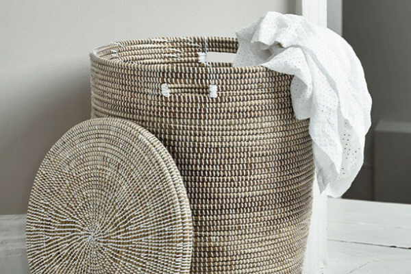 مجموعه رنگارنگ سبد حصیری