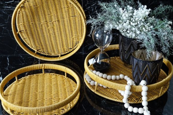 تولید عمده سینی حصیری بزرگ با بهترین قیمت